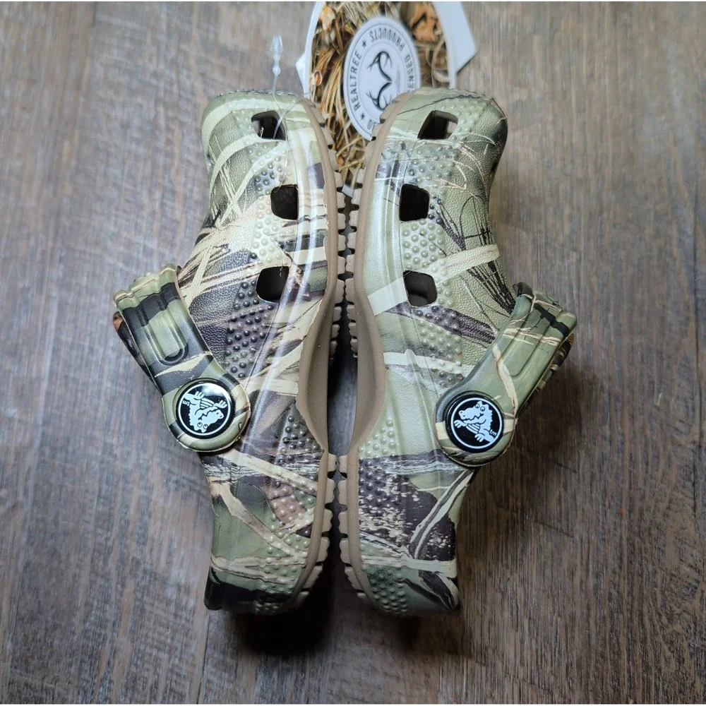 Crocs Classic Realtree Clog Toddler Baby Size C 7 Green Brown Camouflage Camo